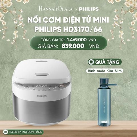 DEAL 17: NỒI CƠM ĐIỆN TỬ MINI PHILIPS HD3170/66 