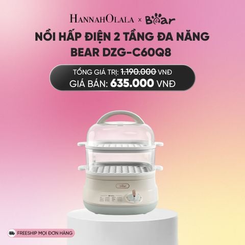 NỒI HẤP ĐIỆN 2 TẦNG ĐA NĂNG BEAR DZG-C60Q8_A2176 