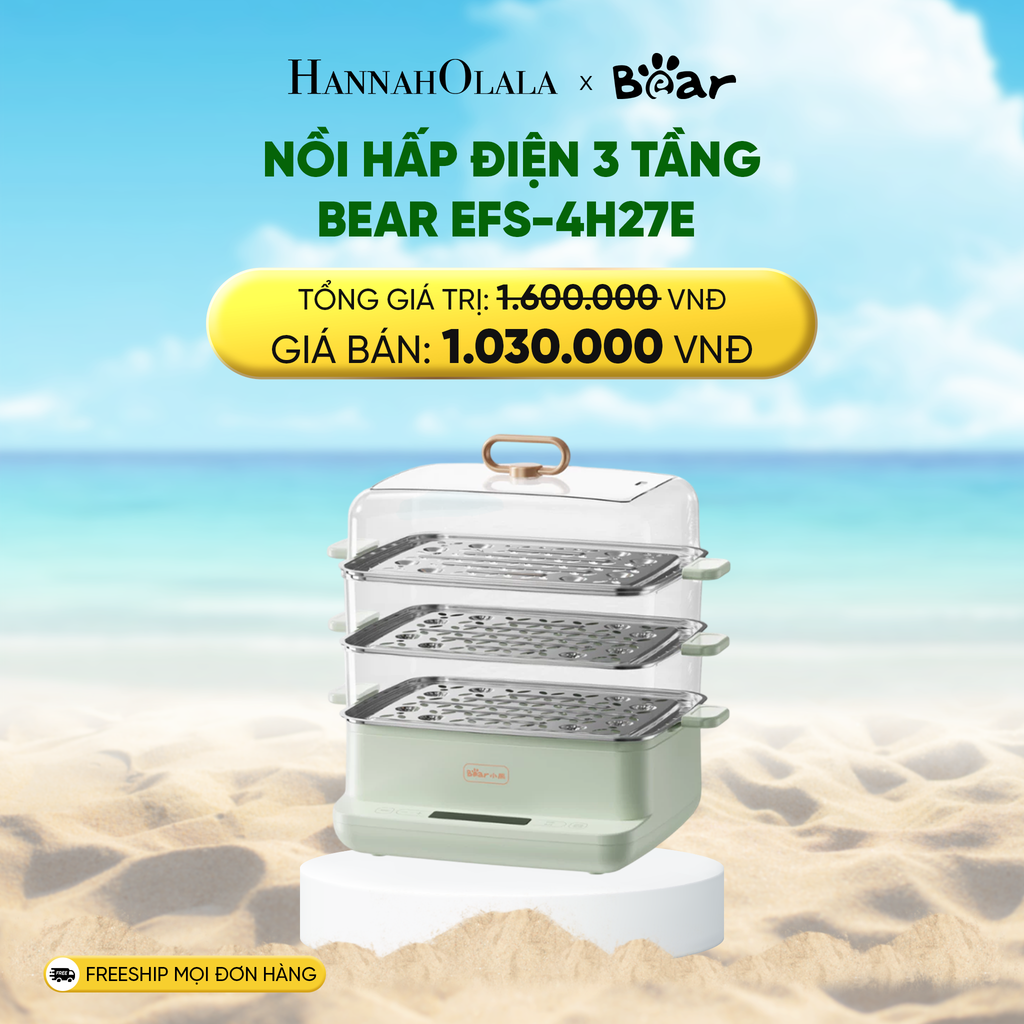  DEAL 5: NỒI HẤP ĐIỆN 3 TẦNG BEAR EFS-4H27E 