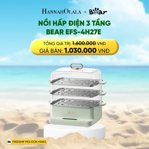  DEAL 5: NỒI HẤP ĐIỆN 3 TẦNG BEAR EFS-4H27E 