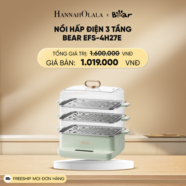  C306_DEAL 5: NỒI HẤP ĐIỆN 3 TẦNG BEAR EFS-4H27E 