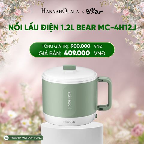  E1461_DEAL 3: NỒI LẨU ĐIỆN 1.2L BEAR MC-4H12J 