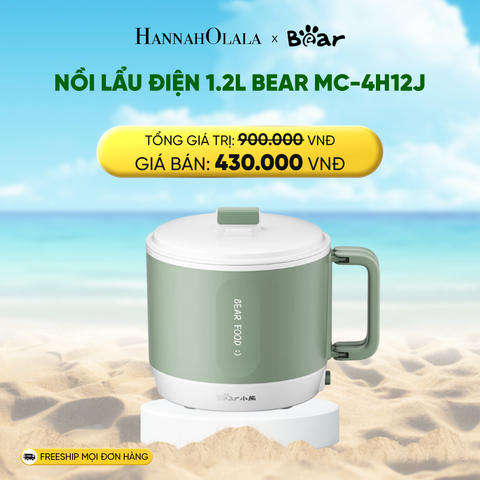  DEAL 3: NỒI LẨU ĐIỆN 1.2L BEAR MC-4H12J 