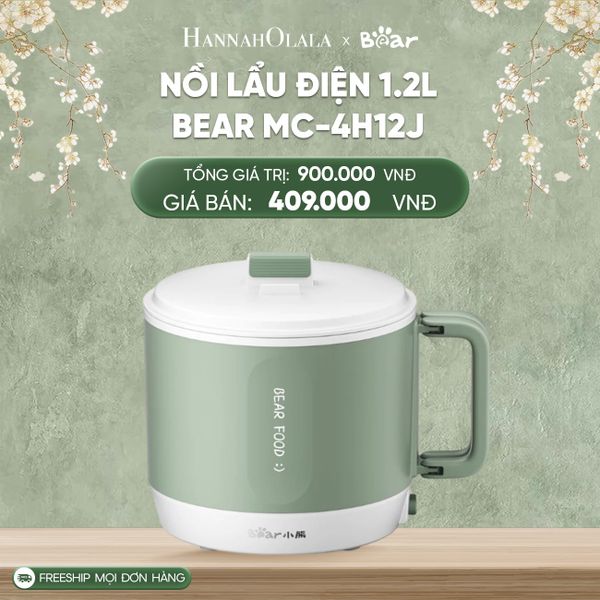  D117_DEAL 2: NỒI LẨU ĐIỆN 1.2L BEAR MC-4H12J 