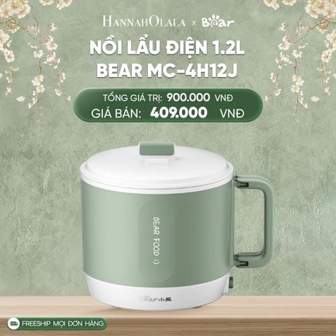  DEAL 2: NỒI LẨU ĐIỆN 1.2L BEAR MC-4H12J 