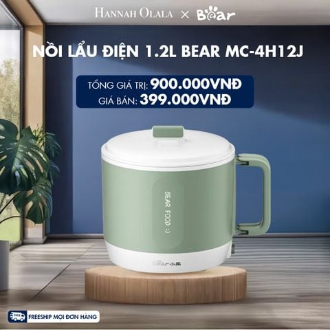  NỒI LẨU ĐIỆN 1.2L BEAR MC-4H12J 