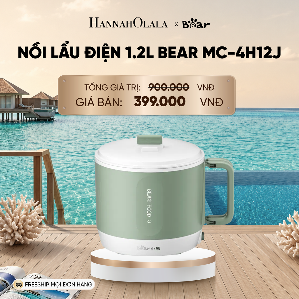  NỒI LẨU ĐIỆN 1.2L BEAR MC-4H12J_ D770 