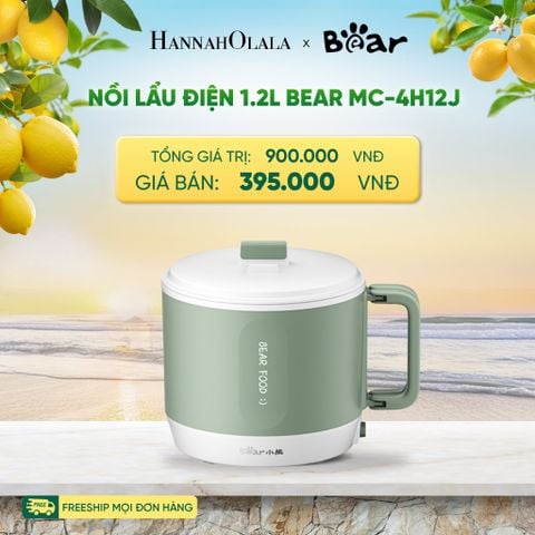  NỒI LẨU ĐIỆN 1.2L BEAR MC-4H12J 