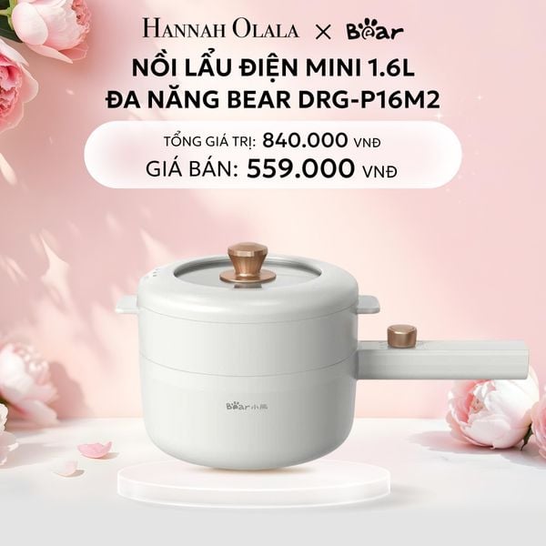  E34: DEAL 10: NỒI LẨU ĐIỆN MINI 1.6L ĐA NĂNG BEAR DRG-P16M2 