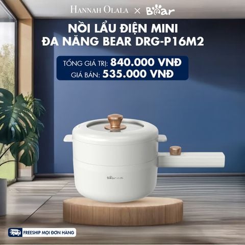  NỒI LẨU ĐIỆN MINI ĐA NĂNG BEAR DRG-P16M2 - DEAL 3 