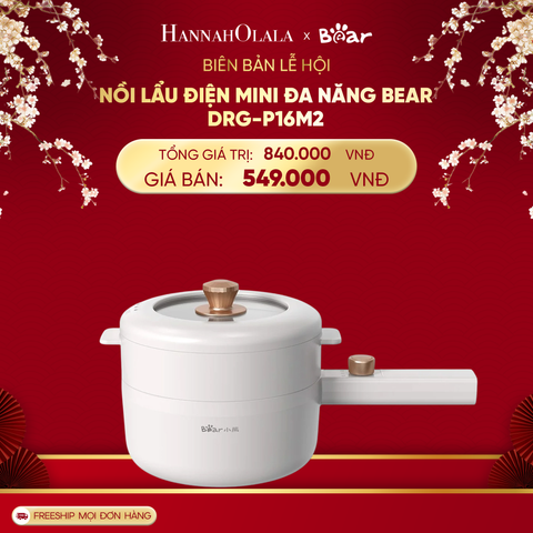  DEAL 3: NỒI LẨU ĐIỆN MINI ĐA NĂNG BEAR DRG-P16M2 