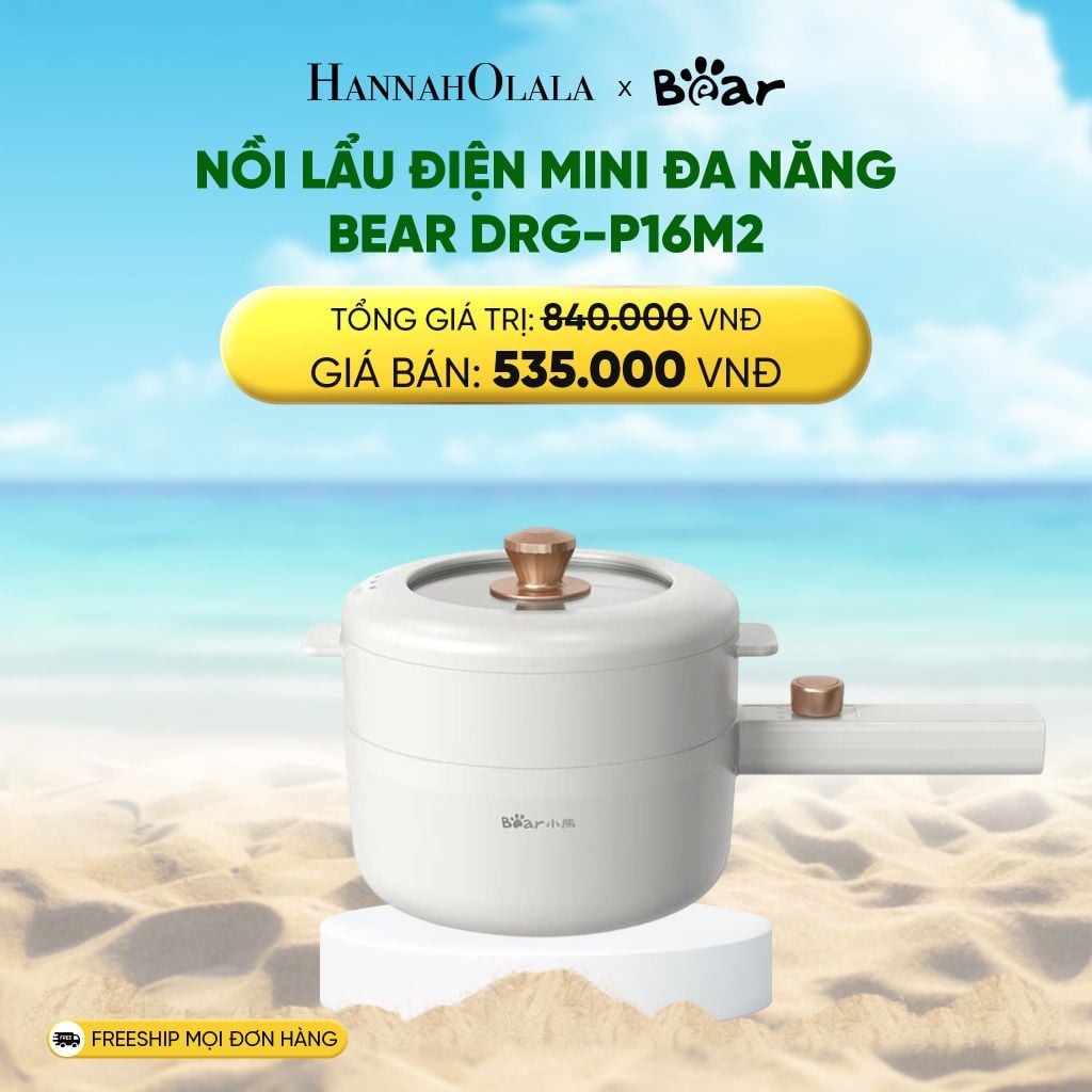  NỒI LẨU ĐIỆN MINI ĐA NĂNG BEAR DRG-P16M2 - DEAL 03 