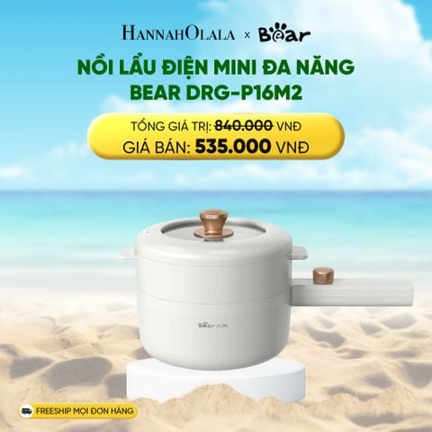  NỒI LẨU ĐIỆN MINI ĐA NĂNG BEAR DRG-P16M2 - DEAL 03 