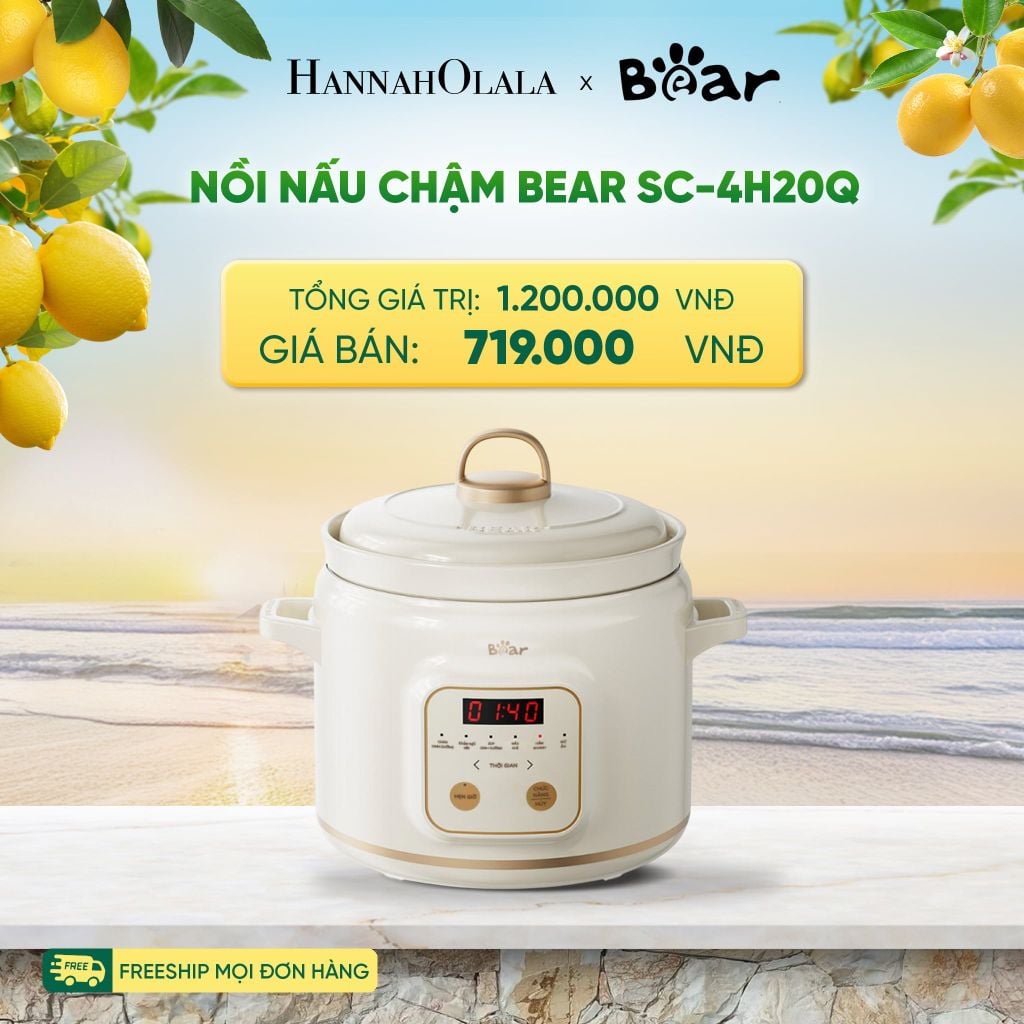  NỒI NẤU CHẬM BEAR SC-4H20Q 