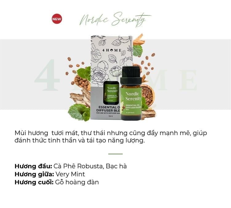  A941_DEAL 1: TINH DẦU TÁN HƯƠNG 4HOME 100ML (MỚI) TẶNG 2 TINH DẦU TREO 4HOME 10ML 