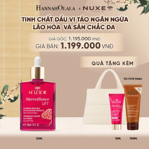  TINH CHẤT DẦU VI TẢO NGĂN NGỪA LÃO HÓA, SĂN CHẮC DA NUXE MVL OIL SERUM 30ML - A5054 