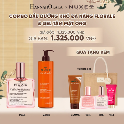  COMBO LÀM SẠCH & DẦU KHÔ ĐA NĂNG 100ML + GEL TẮM 400ML (CHỌN HƯƠNG) - A5072 