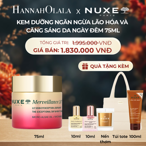  KEM DƯỠNG NGĂN NGỪA LÃO HÓA & CĂNG SÁNG DA NGÀY, ĐÊM NUXE MVL CREAM 75ML - DEAL 1 - A230 