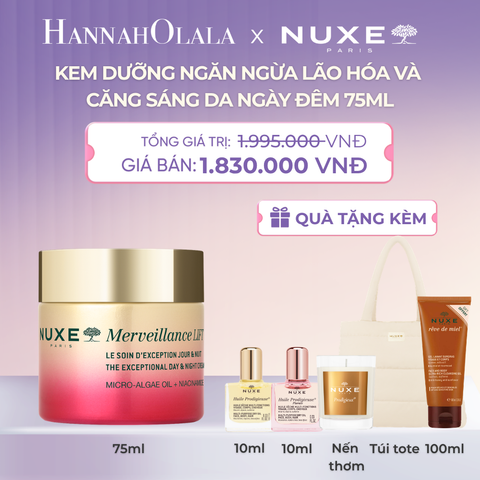  KEM DƯỠNG NGĂN NGỪA LÃO HÓA & CĂNG SÁNG DA NGÀY, ĐÊM NUXE MVL CREAM 75ML - DEAL 1 - A230 