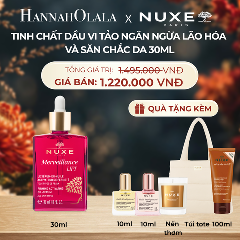  TINH CHẤT DẦU VI TẢO NGĂN NGỪA LÃO HÓA, SĂN CHẮC DA NUXE MVL OIL SERUM 30ML - DEAL 2 - A231 