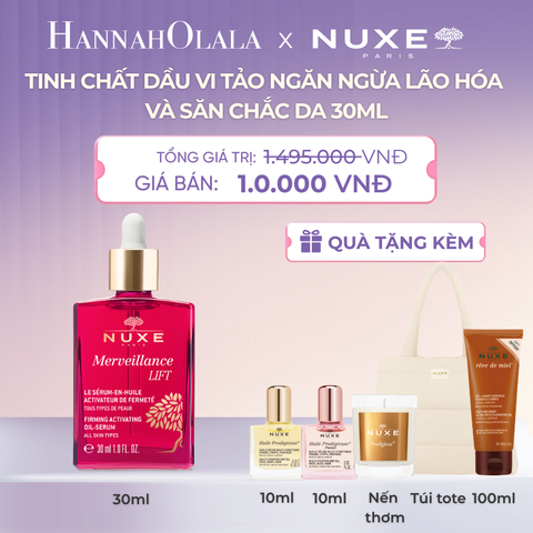  TINH CHẤT DẦU VI TẢO NGĂN NGỪA LÃO HÓA, SĂN CHẮC DA NUXE MVL OIL SERUM 30ML - DEAL 2 - A231 