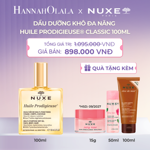  DẦU DƯỠNG KHÔ ĐA NĂNG NUXE HUILE PRODIGIEUSE® 100ML (CHỌN HƯƠNG) - L120 