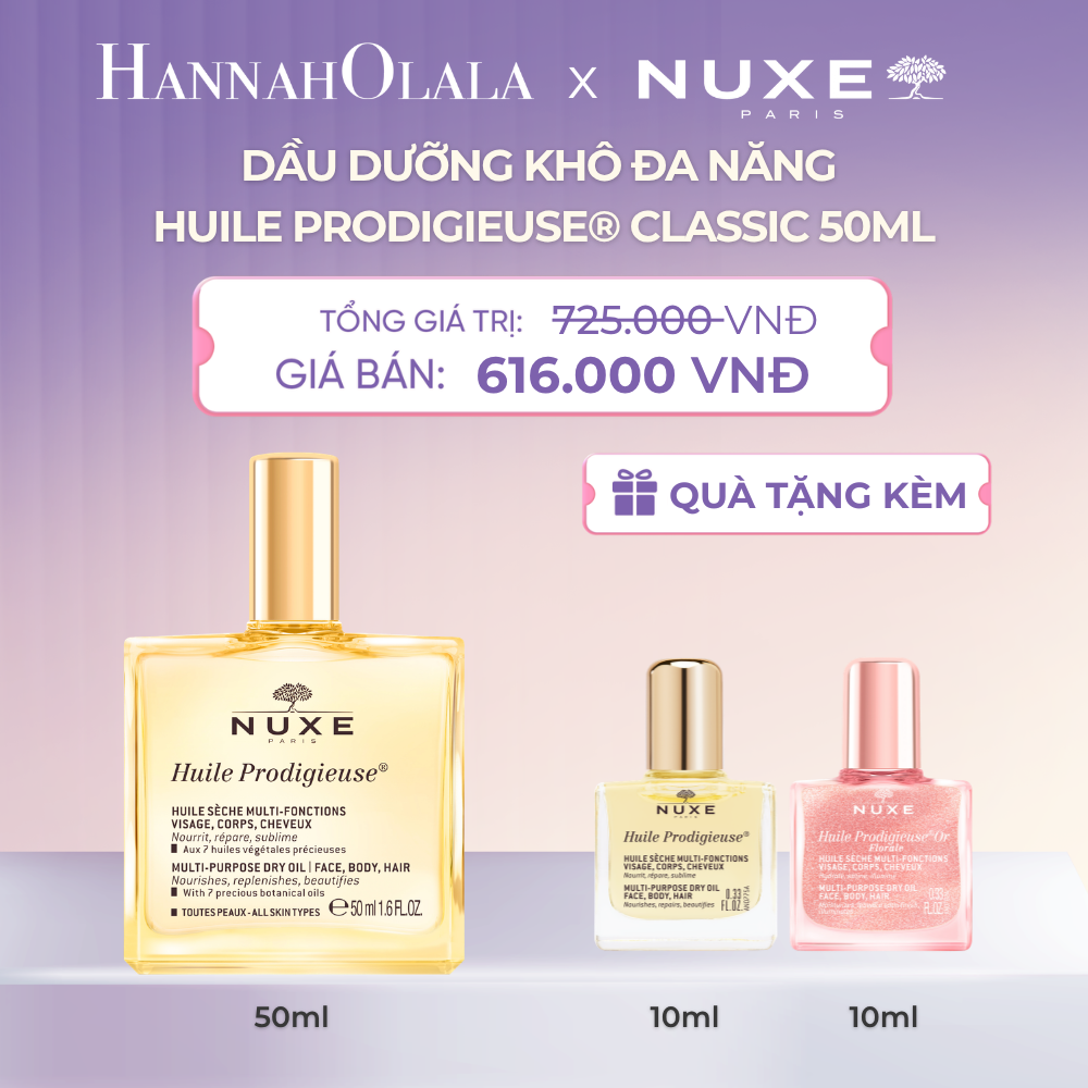  DẦU DƯỠNG KHÔ ĐA NĂNG NUXE HUILE PRODIGIEUSE® 50ML (CHỌN HƯƠNG) - DEAL 5 - A235 