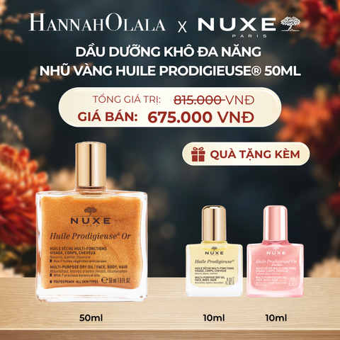  DẦU DƯỠNG KHÔ ĐA NĂNG ÁNH NHŨ NUXE HUILE PRODIGIEUSE® SHIMMERING 50ML (CHỌN HƯƠNG) - DEAL 6 - A237 