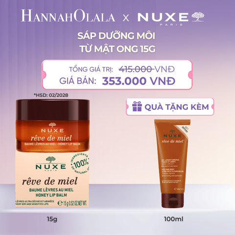  [HSD 02/2028] SÁP DƯỠNG MÔI MẬT ONG NUXE LIP BALM 15G - DEAL 10 - A243 