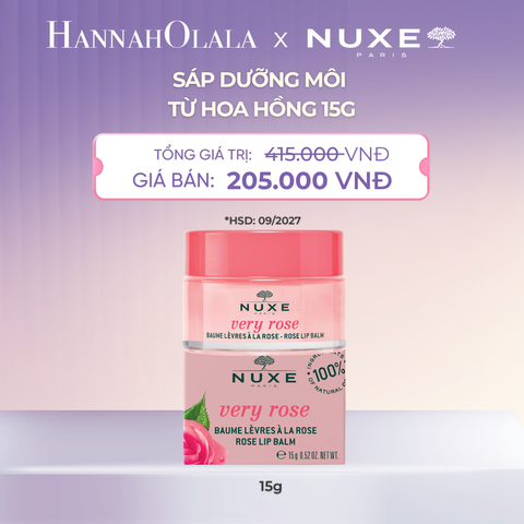  [HSD 09/2027] SÁP DƯỠNG MÔI HOA HỒNG NUXE LIP BALM 15G - DEAL 11 - A244 