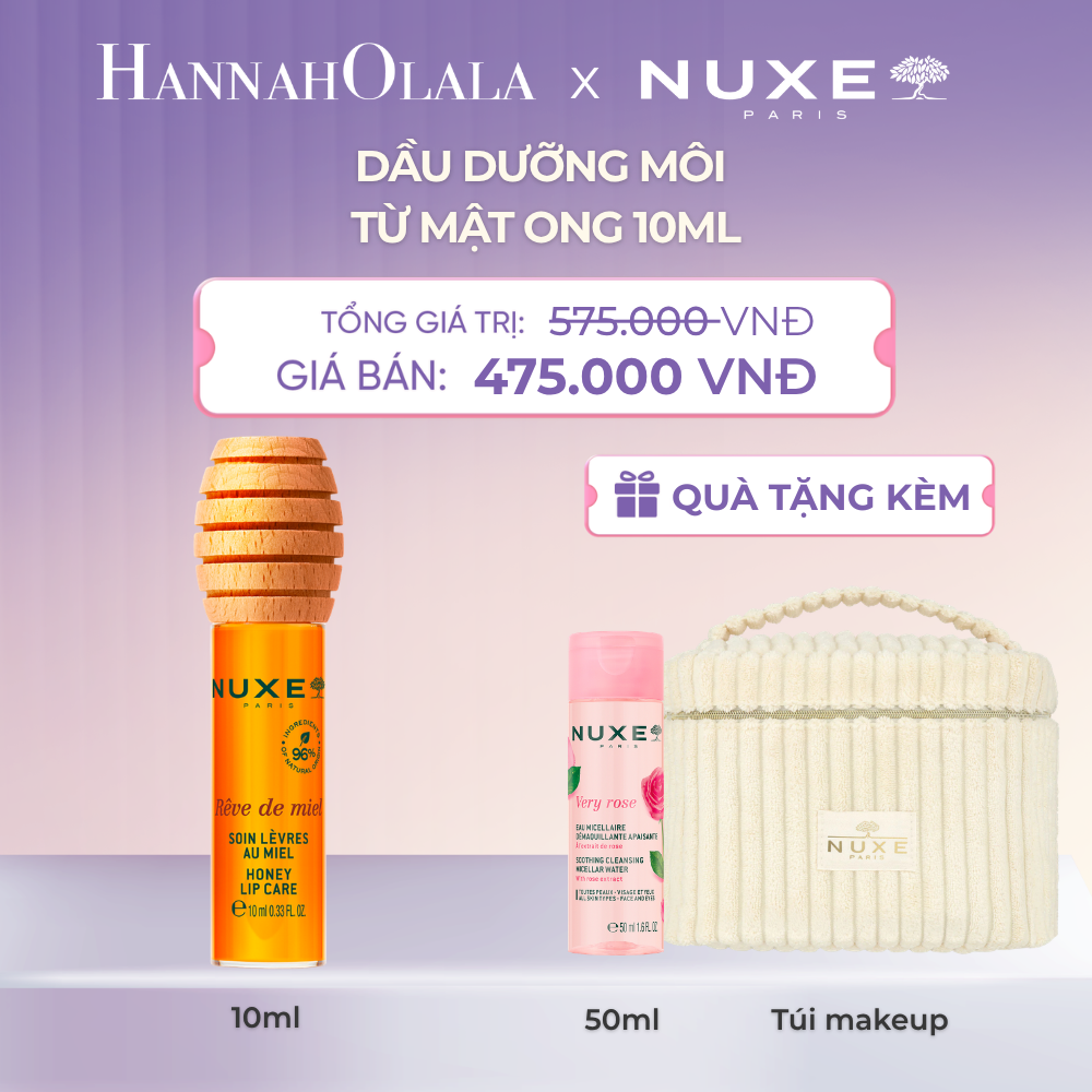  DẦU DƯỠNG MÔI MẬT ONG NUXE REVE DE MIEL HONEY LIP CARE 10ML - DEAL 12 - A245 