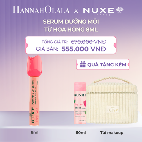  SERUM DƯỠNG ẨM GIÚP MÔI CĂNG MỊN NUXE VERY ROSE PLUMPING LIP SERUM 8ML - DEAL 13 - A246 