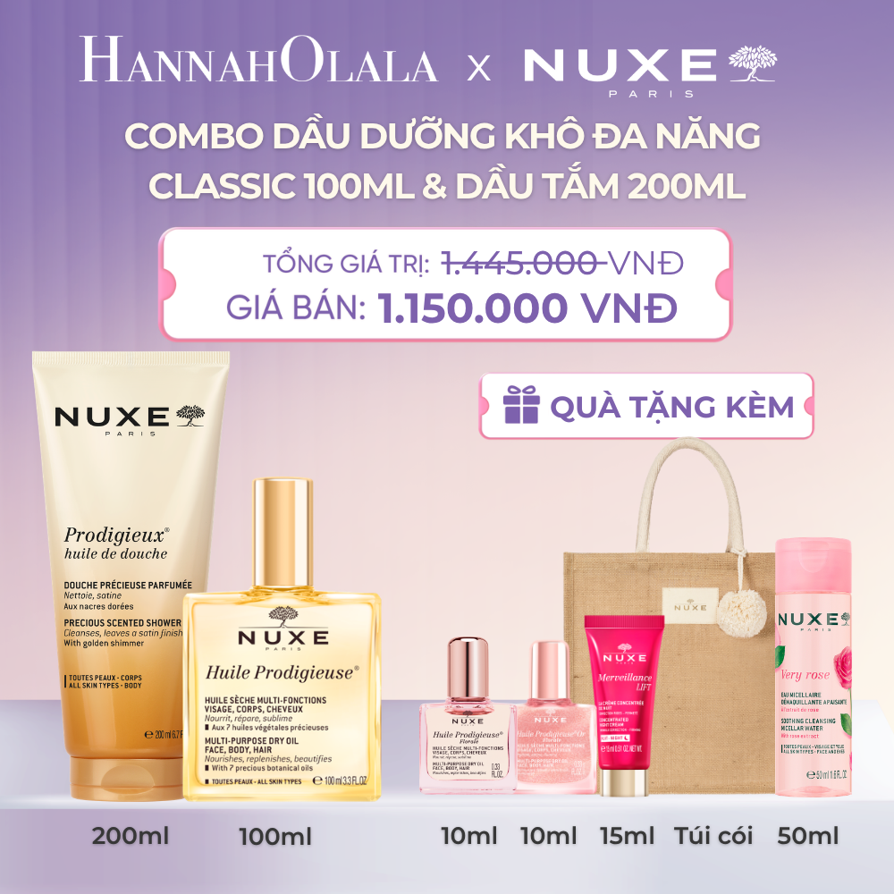  COMBO DẦU DƯỠNG KHÔ ĐA NĂNG 100ML & DẦU TẮM HƯƠNG NƯỚC HOA 200ML (CHỌN HƯƠNG) - DEAL 14 - A247 
