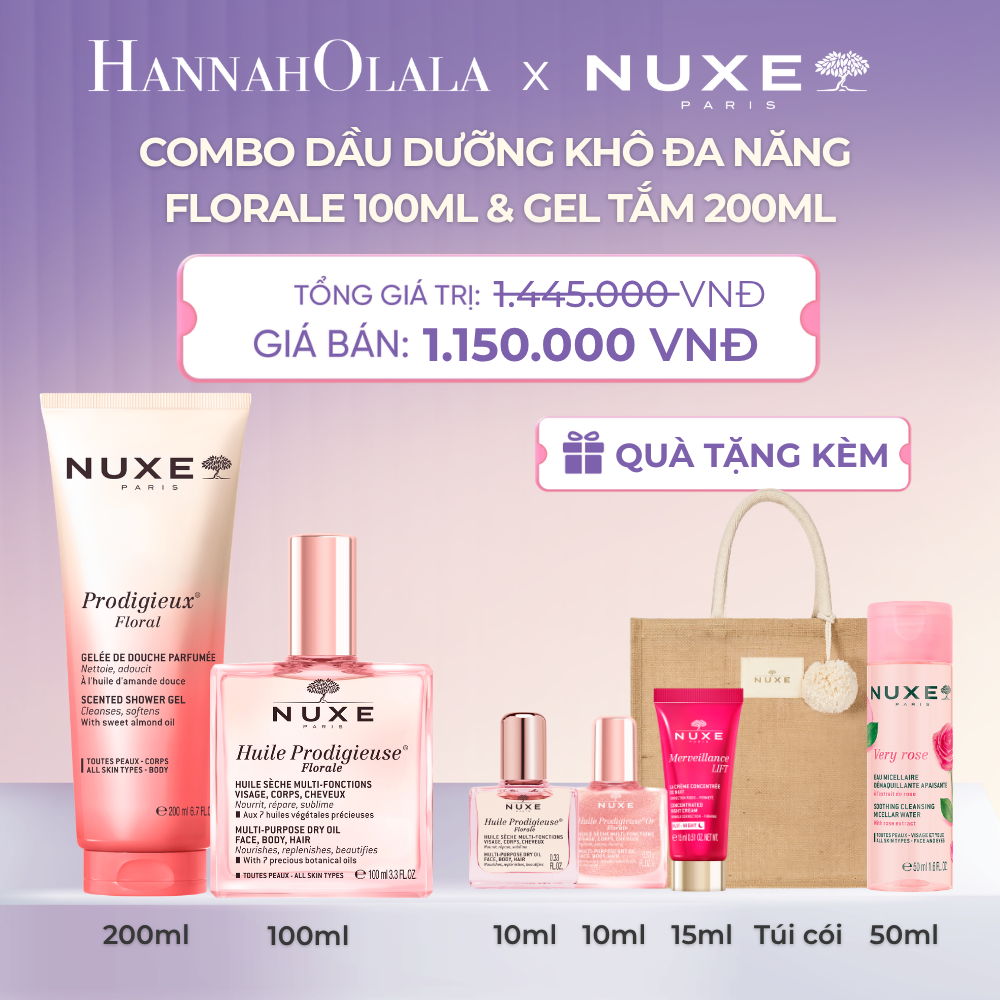  COMBO DẦU DƯỠNG KHÔ ĐA NĂNG 100ML & DẦU TẮM HƯƠNG NƯỚC HOA 200ML (CHỌN HƯƠNG) - DEAL 14 - A247 