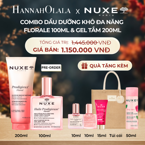  [HÀNG ĐẶT TRƯỚC, GIAO HÀNG 26/10] COMBO DẦU DƯỠNG KHÔ ĐA NĂNG 100ML & DẦU TẮM HƯƠNG NƯỚC HOA 200ML (CHỌN HƯƠNG) - DEAL 14 - A247 