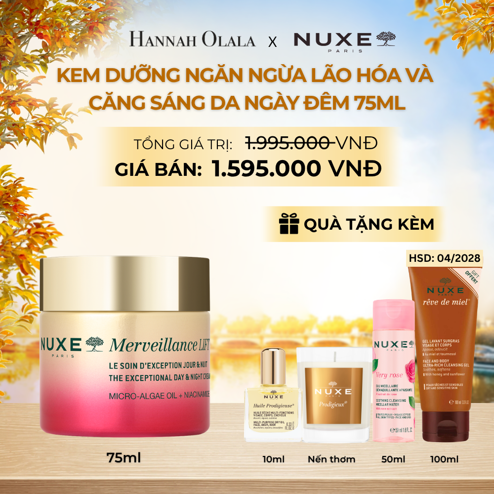  KEM DƯỠNG NGĂN NGỪA LÃO HÓA & CĂNG SÁNG DA NGÀY, ĐÊM NUXE MVL CREAM 75ML - E758 