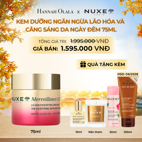  KEM DƯỠNG NGĂN NGỪA LÃO HÓA & CĂNG SÁNG DA NGÀY, ĐÊM NUXE MVL CREAM 75ML - E758 