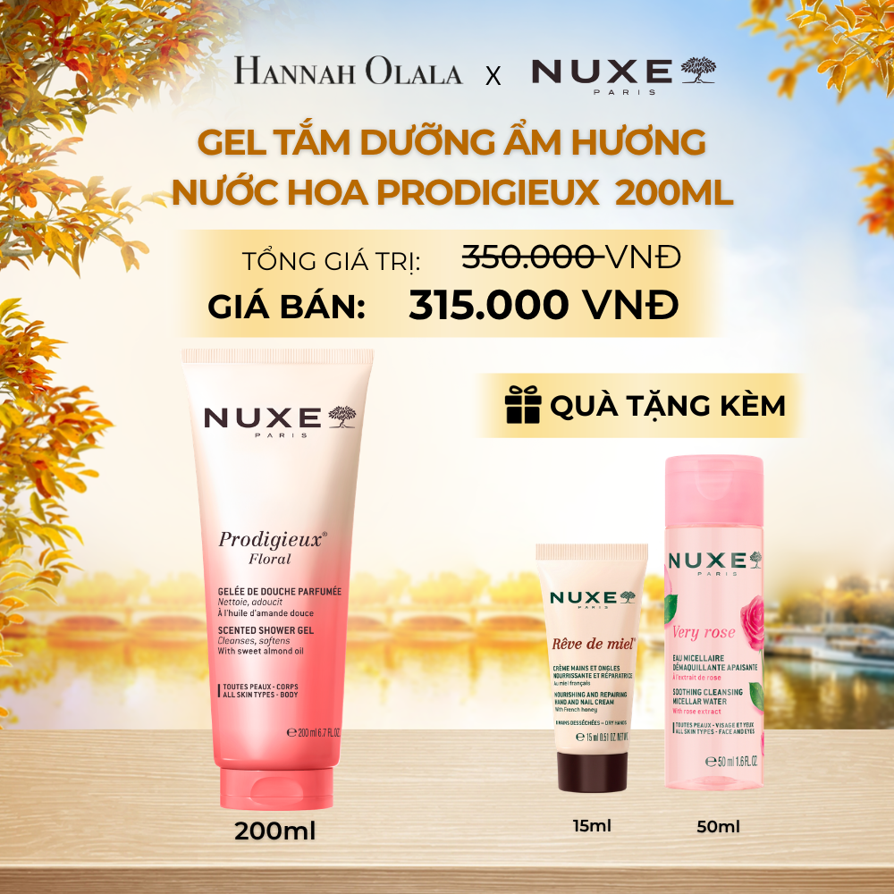  GEL TẮM DƯỠNG ẨM HƯƠNG NƯỚC HOA NUXE PRODIGIEUX® 200ML - E769 