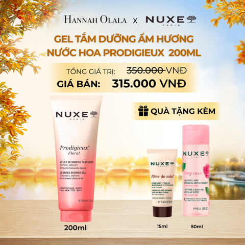  GEL TẮM DƯỠNG ẨM HƯƠNG NƯỚC HOA NUXE PRODIGIEUX® 200ML - E769 