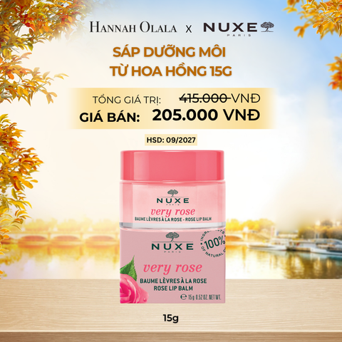  [HSD 09/2027] SÁP DƯỠNG MÔI HOA HỒNG NUXE LIP BALM 15G - E772 