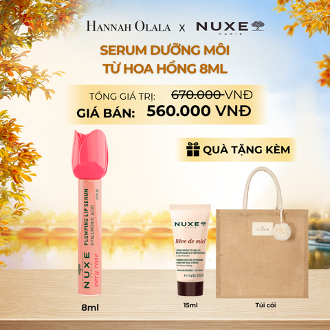  SERUM DƯỠNG ẨM GIÚP MÔI CĂNG MỊN NUXE VERY ROSE PLUMPING LIP SERUM 8ML - E774 