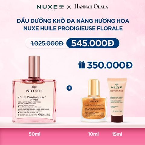  DEAL 3: DẦU DƯỠNG KHÔ ĐA NĂNG NUXE HUILE PRODIGIEUSE MULTI-PURPOSE DRY OIL 50ML 
