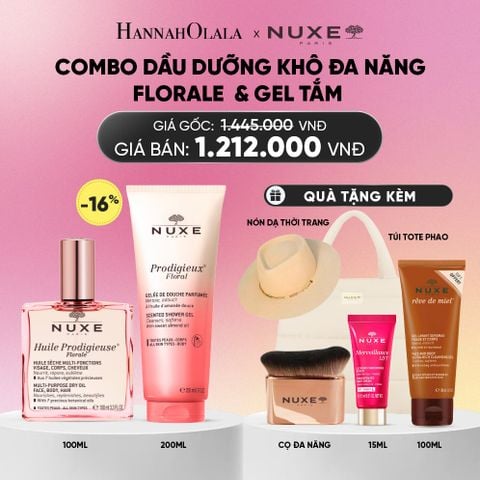  COMBO DẦU DƯỠNG KHÔ ĐA NĂNG 100ML & DẦU TẮM HƯƠNG NƯỚC HOA 200ML (CHỌN HƯƠNG) 