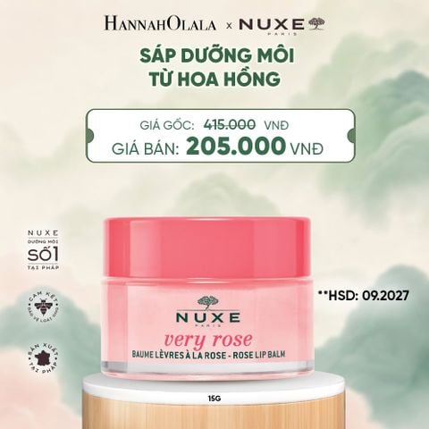  [HSD 09/2027] SÁP DƯỠNG MÔI HOA HỒNG NUXE LIP BALM 15G - DEAL 11 - A244 