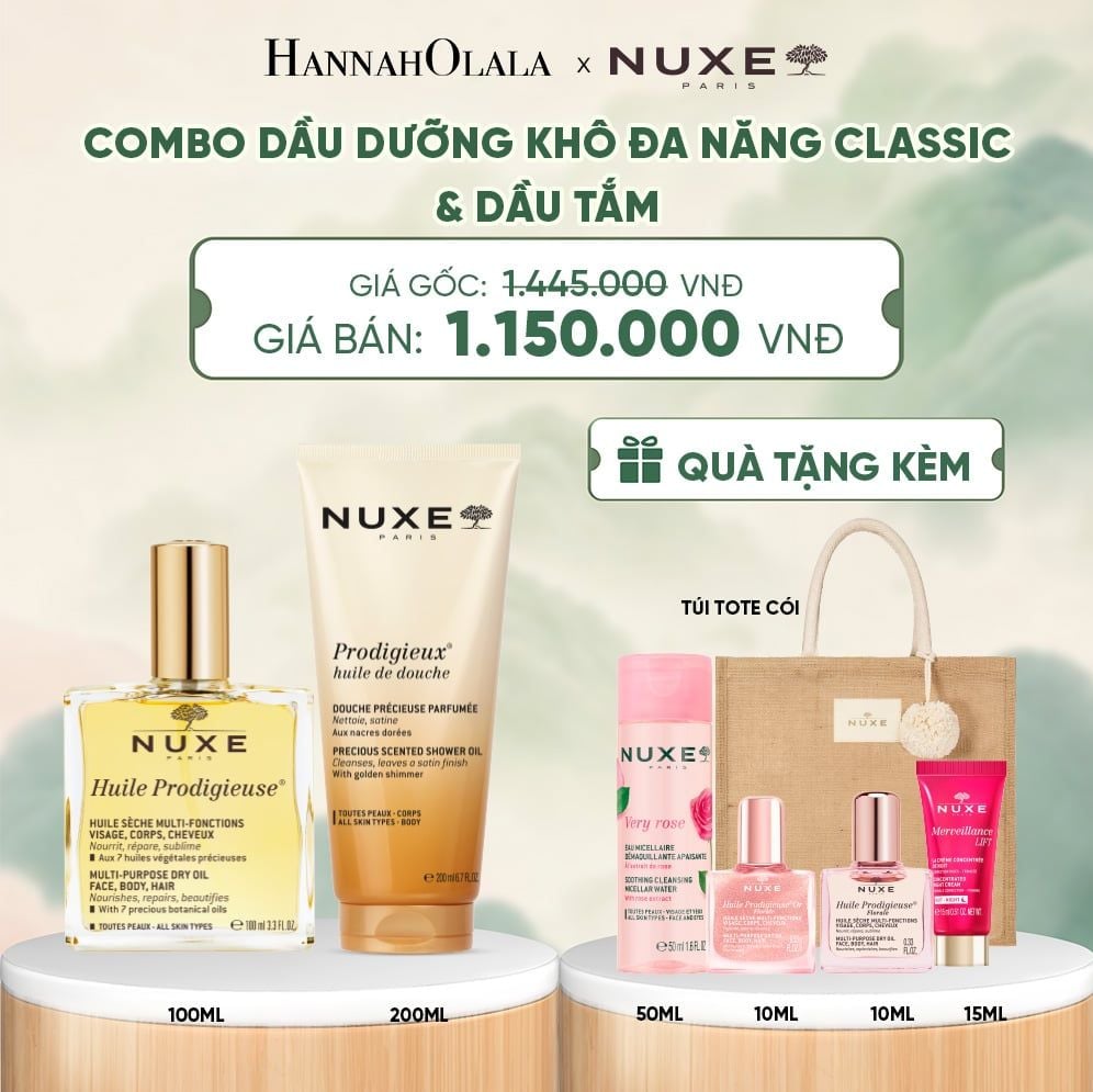  COMBO DẦU DƯỠNG KHÔ ĐA NĂNG 100ML & DẦU TẮM HƯƠNG NƯỚC HOA 200ML (CHỌN HƯƠNG) - DEAL 14 - A247 