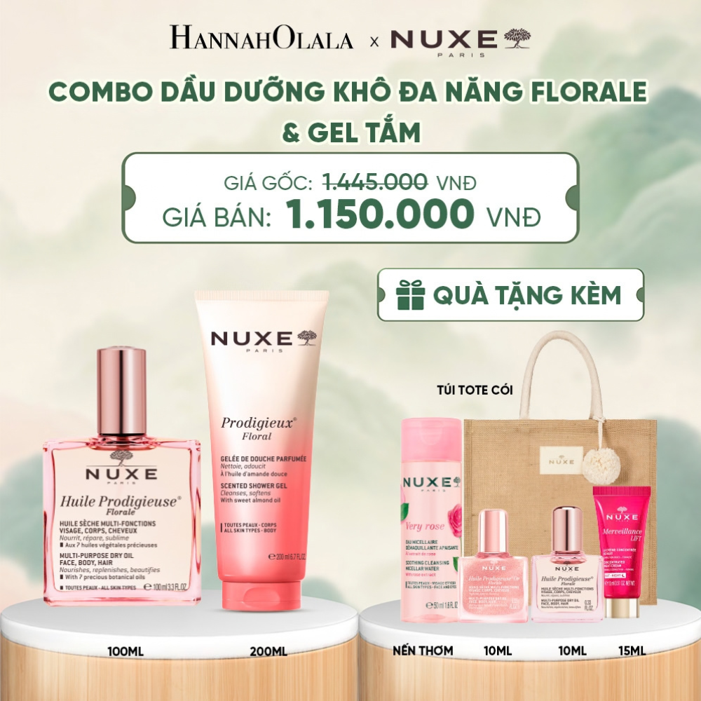  COMBO DẦU DƯỠNG KHÔ ĐA NĂNG 100ML & DẦU TẮM HƯƠNG NƯỚC HOA 200ML (CHỌN HƯƠNG) - DEAL 14 - A247 