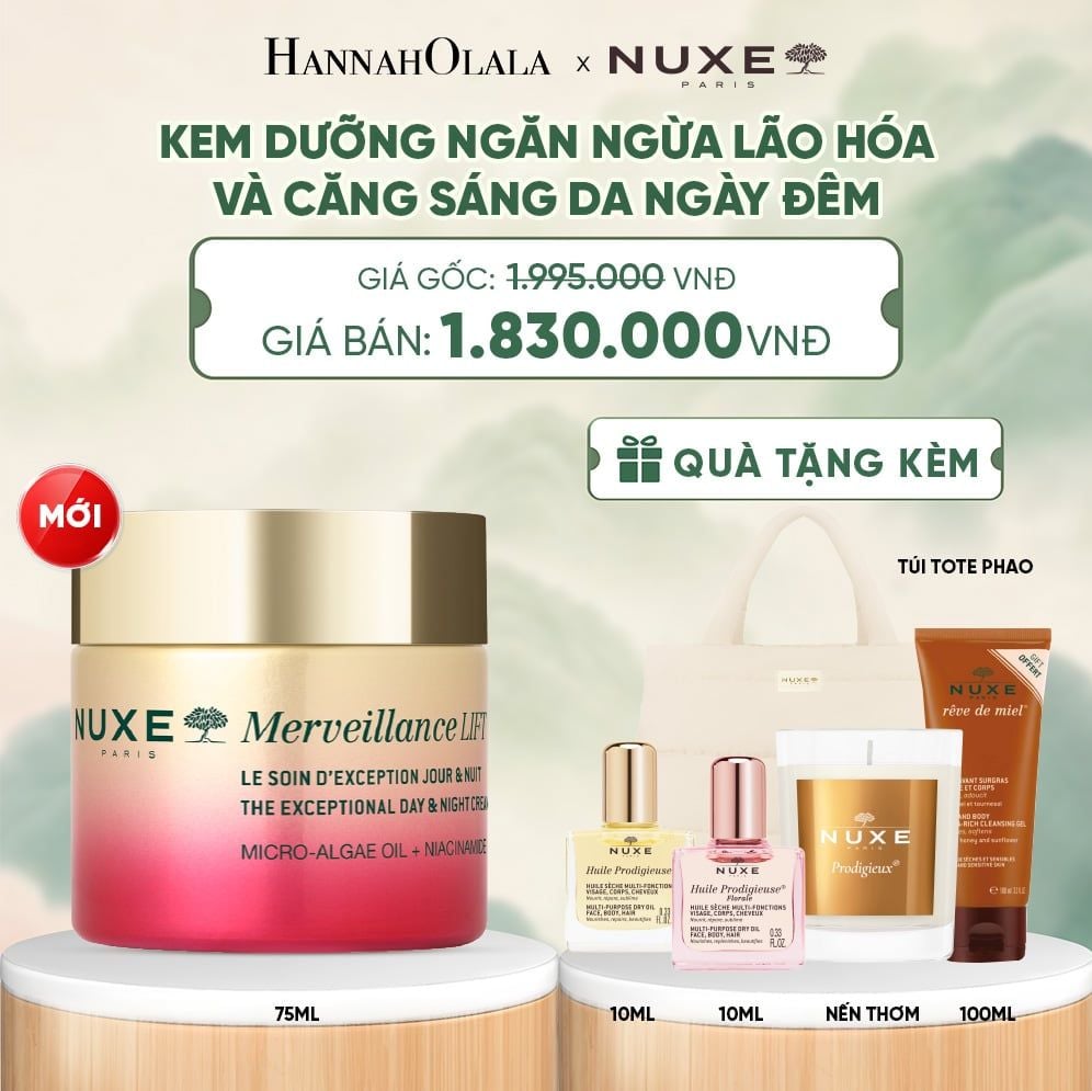 KEM DƯỠNG NGĂN NGỪA LÃO HÓA & CĂNG SÁNG DA NGÀY, ĐÊM NUXE MVL CREAM 75ML - DEAL 1 - A230 