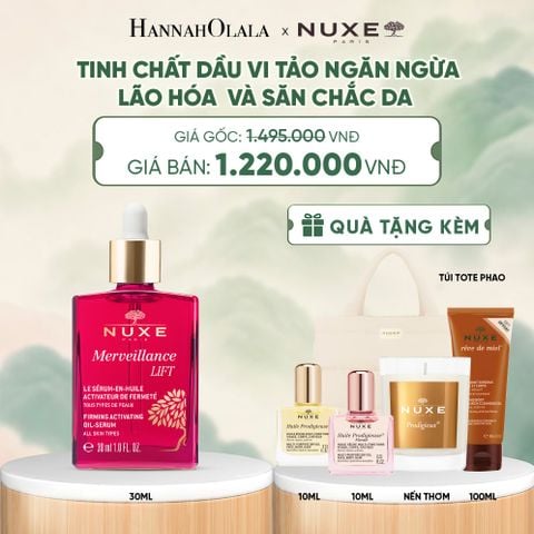  TINH CHẤT DẦU VI TẢO NGĂN NGỪA LÃO HÓA, SĂN CHẮC DA NUXE MVL OIL SERUM 30ML - DEAL 2 - A231 