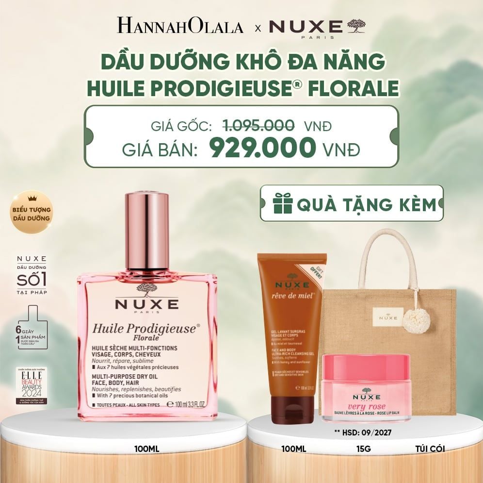 DẦU DƯỠNG KHÔ ĐA NĂNG NUXE HUILE PRODIGIEUSE® 100ML (CHỌN HƯƠNG) - DEAL 3 - A232 