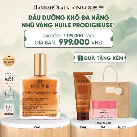  DẦU DƯỠNG KHÔ ĐA NĂNG ÁNH NHŨ NUXE HUILE PRODIGIEUSE® SHIMMERING 100ML - DEAL 4 - A234 